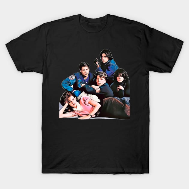 breakfast club art T-Shirt by tonycastell